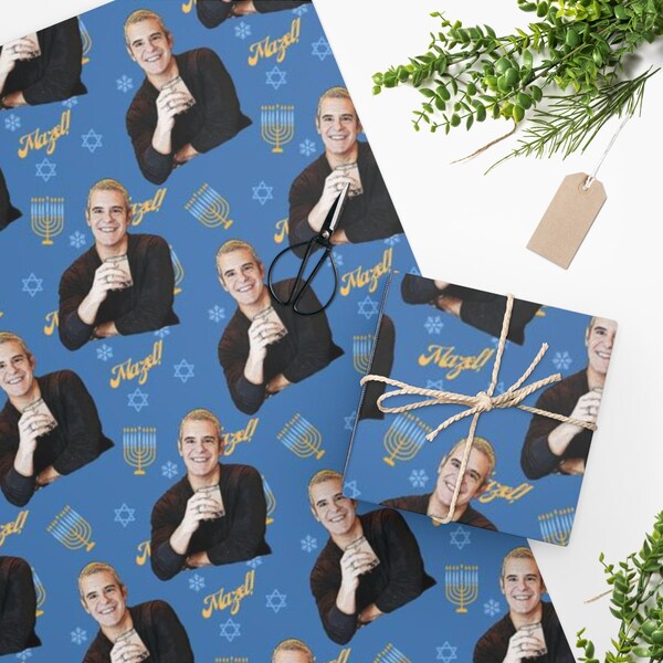 Andy Cohen Hanukkah Wrapping Paper