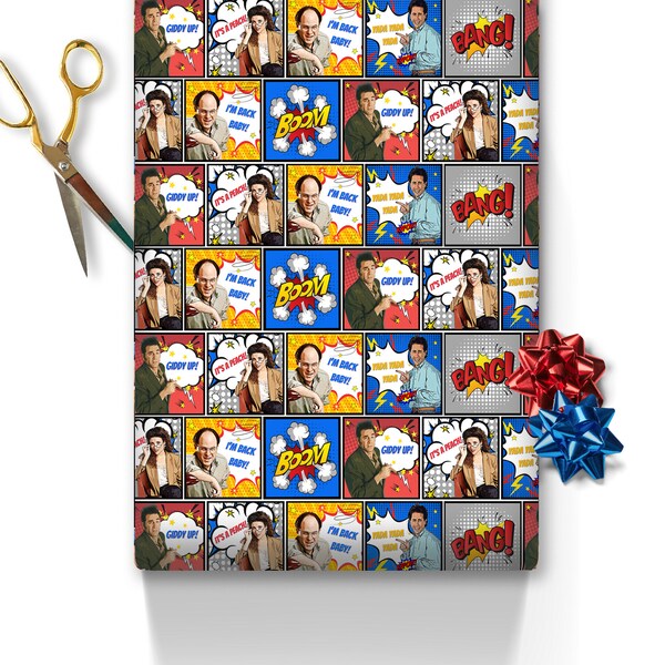 Comic Wrapping Paper Etsy