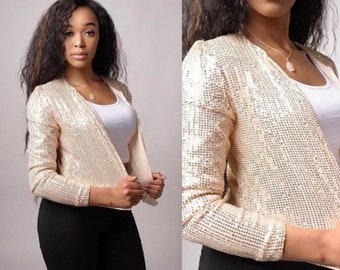 Sequin Cardigan - Etsy