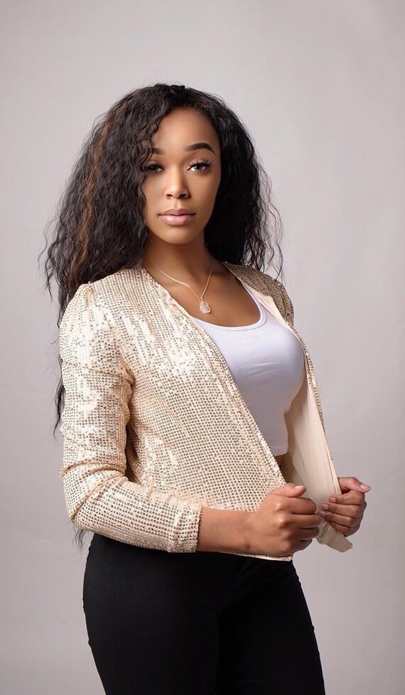 Gold Sequin Cardigan Vintage Sequin 