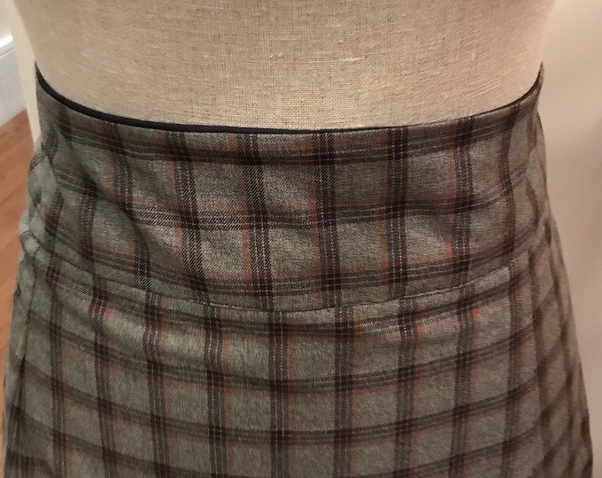 Charcoal and Plaid Reversible Carriage Driving Apron Etsy