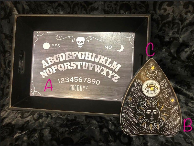 Ouija tray /& planchette