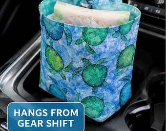 Car Trash Bin | Hanging Car Organizer | Auto Trash Bag | Car Accessories | Headrest Organizer | Gear Shift Trash Bin | Handmade Car Storage
