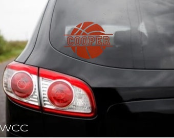 Basketball Decal | Personalized Basketball Car Decal | Sports Decal | Personalized Decal