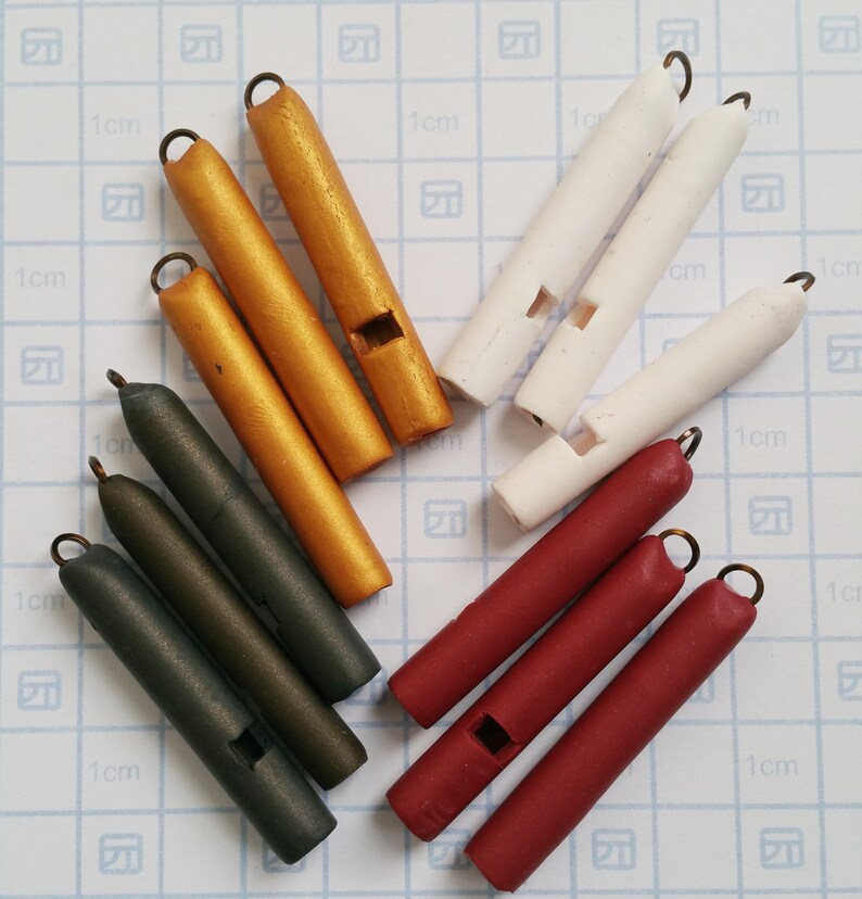 Polymer Clay Whistle Blanks image 1