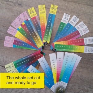 Downloadable Cernit stepped colour cards