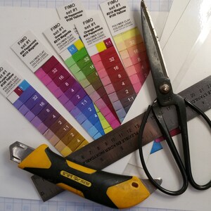 Downloadable Fimo01 Stepped Colour Cards - Etsy