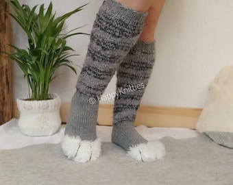 Singapura Cat Paws Pattern #6 Men-Women Adult Ankle Socks Crazy Novelty Socks