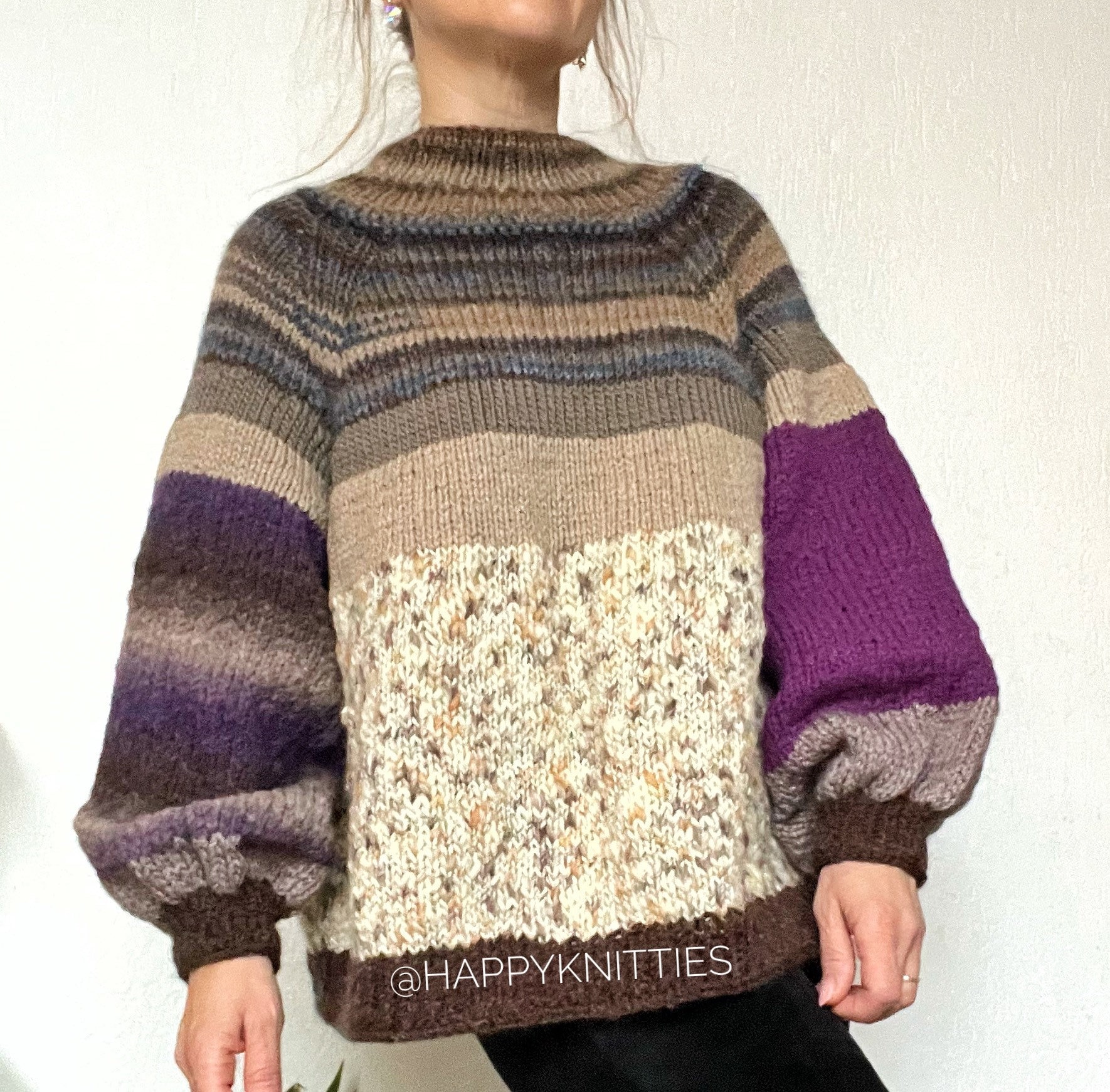 手編みの厚手のセーター - Etsy 日本