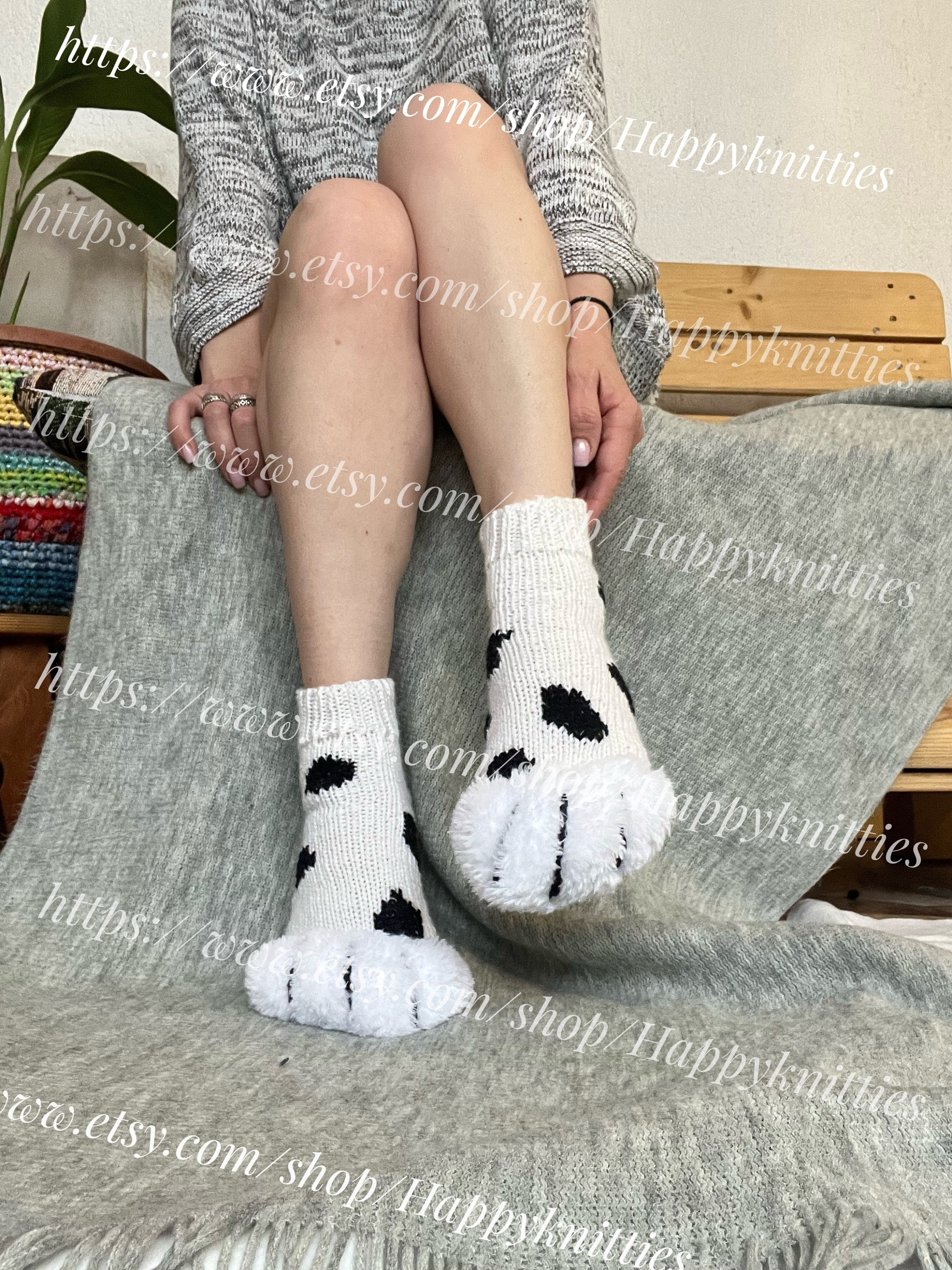 Cool Socks Paws Hand Knitting Dalmatian Socks Spotted Socks -  Canada