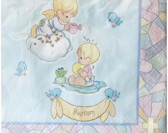 Precious Moments Baptism Lunch Napkins 16 Ct
