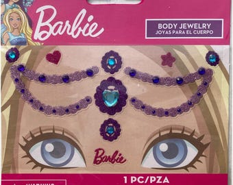 Barbie Face Body Jewelry Sparkly Stickers Party Favors Dress UP