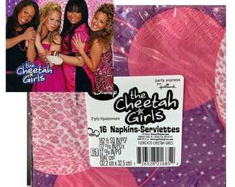 Cheetah Girls Party Napkins 16 Count Lunch Dinner Birthday Tableware