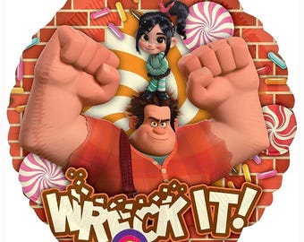 Wreck-It Ralph Foil Mylar 18" Round Balloon Birthday Party Decor 1 Ct