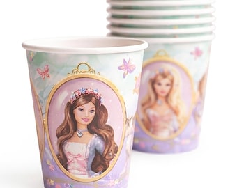 Barbie Princess and the Pauper Paper Cups 9 oz 8 Count