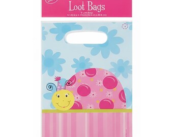 Lil Lady Bug Treat Loot Bags 8 Ct Birthday Party Favors