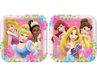 Disneys Princess Fanciful Lunch Plates 8 Ct Birthday Party Tableware