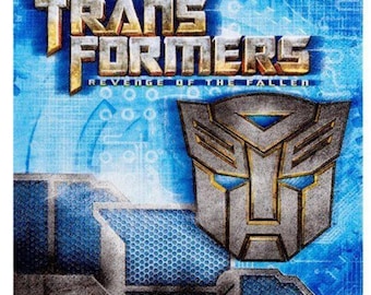 Transformers Paper Lunch Napkins Birthday Party Tableware 16 Count