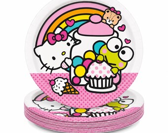 Hello Kitty and Friends Dessert Plates Birthday Party Tableware 8 Count