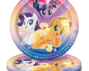 My Little Pony Movie Dessert Plates Birthday Party Tableware 8 Count