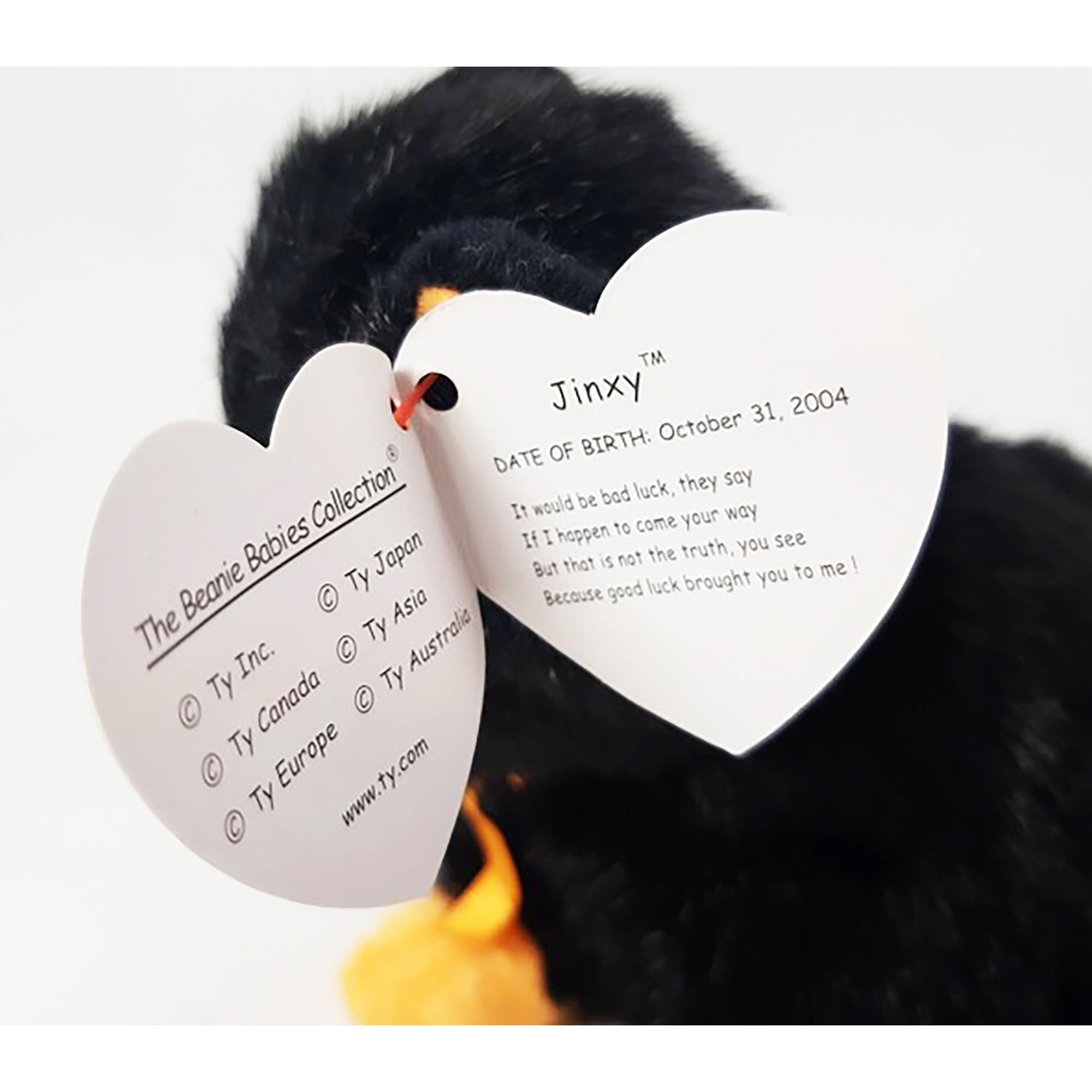 Ty Beanie Baby Jinxy Black Cat 2004 Halloween Plush Store
