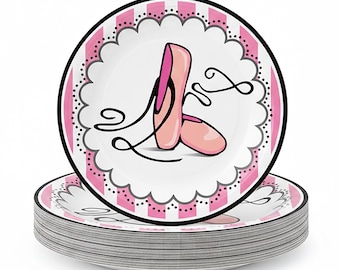 Ballerina Party Theme Dessert Cake Plates Birthday Table Decor 8 Per Package New
