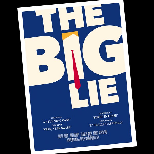 THE BIG LIE | Fake movie poster | Instant Download |  Fun