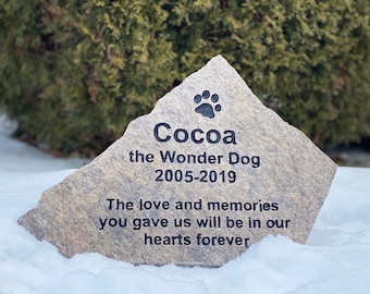 Pet Memorial Gift: Cat Dog Headstone Grave marker
