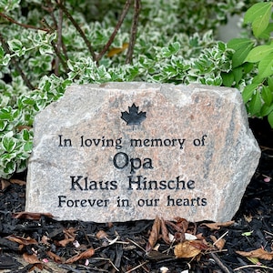 Personalized Granite Memorial Stone: Engraved Remembrance Plaque