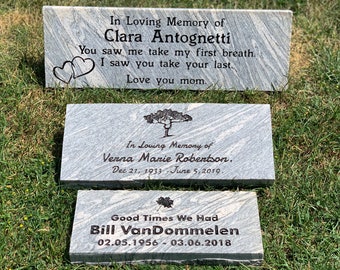 Personalized Granite Memorial Stone: Engraved Sympathy Gift