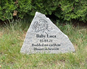 Memorial Stone: Engraved Baby Memorial Plaque