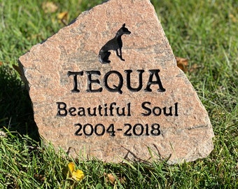 Pet Memorial Gift: Granite Memorial Stone