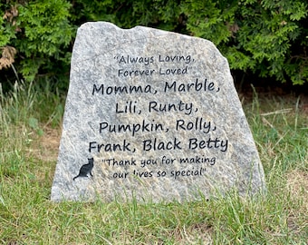 Engraved Pet Memorial Stone: Dog Headstone, Pet Loss Gift