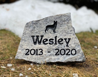 Engraved Pet Memorial: Personalized Dog Cat Grave Marker