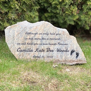 Memorial Stone, Memorial Gift, In Loving Memory, Loss of Loved One, Baby Memorial, Loss of Mother, In Memory of Mom Dad, Engraved Memorial