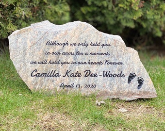 Memorial Stone, Memorial Gift, In Loving Memory, Loss of Loved One, Baby Memorial, Loss of Mother, In Memory of Mom Dad, Engraved Memorial