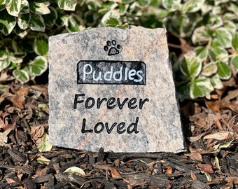 Engraved Pet Memorial Stone: Dog Loss Sympathy Gift