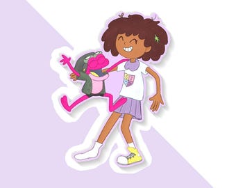 anne & sprig sticker (amphibia)