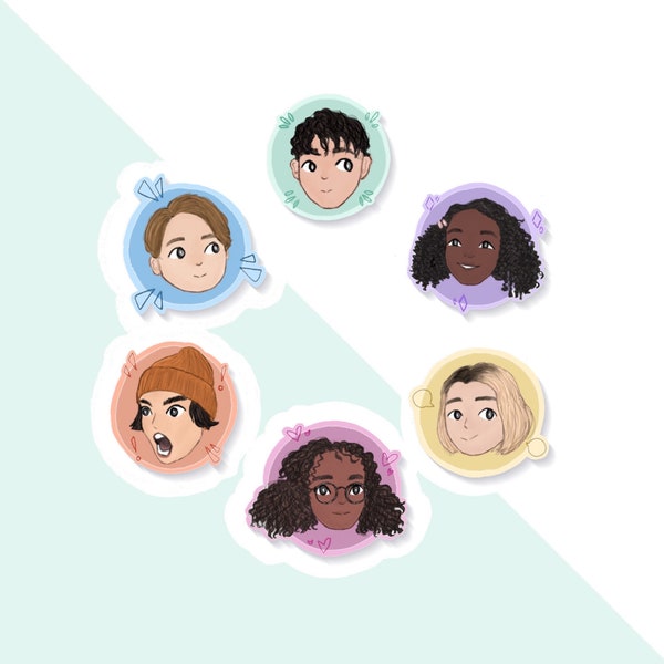 paris squad icon stickers (heartstopper)