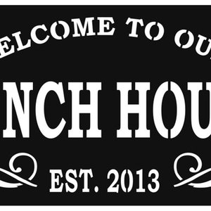 Welcome To Our Ranch House Sign Metal Personalized Sign Metal Art Sign Ranch House Decor