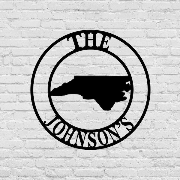 North Carolina Sign Etsy