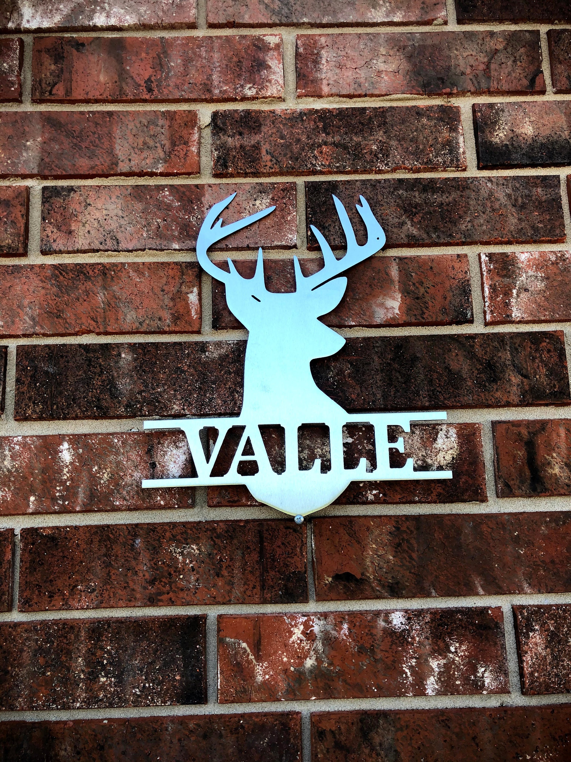 Whitetail Buck Monogram - Etsy