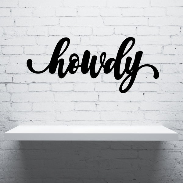 Howdy Sign - Etsy
