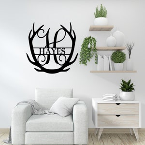 Fancy Antler Monogram