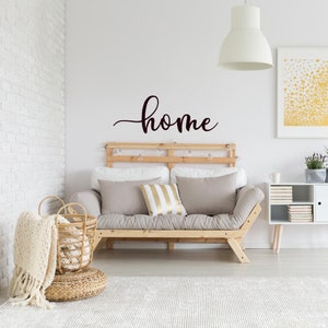 Home Script Sign Customized Script Lettering Housewarming Gift Personalized Metal Art Decor