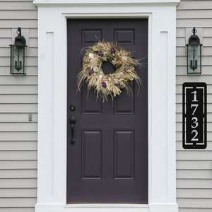 Modern Customized Vertical Address Sign Housewarming Gift Personalized Home Decor Address Plaque