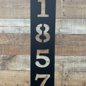 Vertical Address Sign