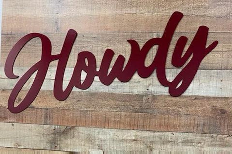 Texas A&M University Howdy Sign Etsy