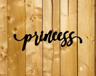 Princess Metal Sign Princess Decor Gift for Princess Kid Room Metal Sign Little Girl Room Decor