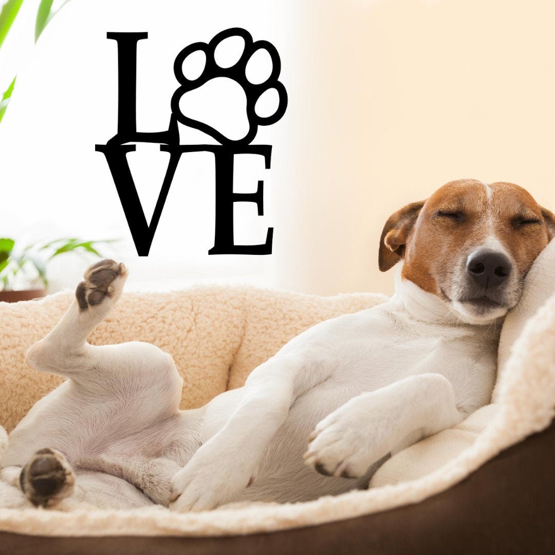 Paw prints dog bed online